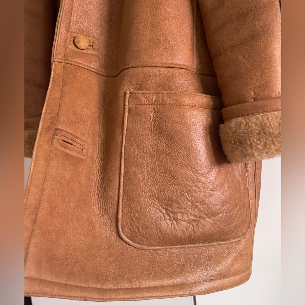 Shearling Aviator Long Coat - Made in Canada - Picture 6 of 12
